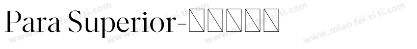 Para Superior字体转换